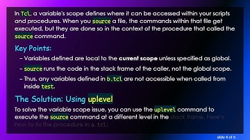 Understanding Tcl Variable Scope Issues in Procedures