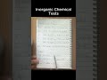 All Inorganic Chemical Tests
