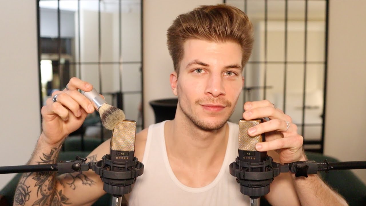 ASMR Whispering Positive Affirmations & Poetry Ear to Ear | Layered Sounds & Mic Brushing