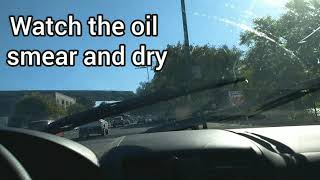 (p7) windshield power washed 4 days ago, but daily oil refinery emissions beg wipe-n-wash 2x/day
