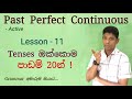 Learn All 12 English Tenses in Sinhala | Lesson 11: Past Perfect Continuous – English Grammar සරලව