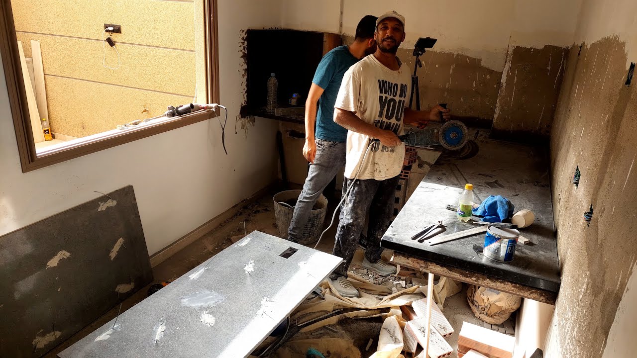 How to Install Granite Light Galaxy Kitchen Table p1