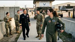The Admiral Threw Her Off Base—Then Froze When He Heard Her F-22 Call Sign