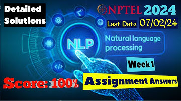 NPTEL Natural Language Processing Week 1 Assignment Answers | Jan 2024
