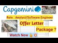Capgemini Analyst Offer Letter | Fresher Capgemini Softwear Engineer Offer letter #freshersjobs #job