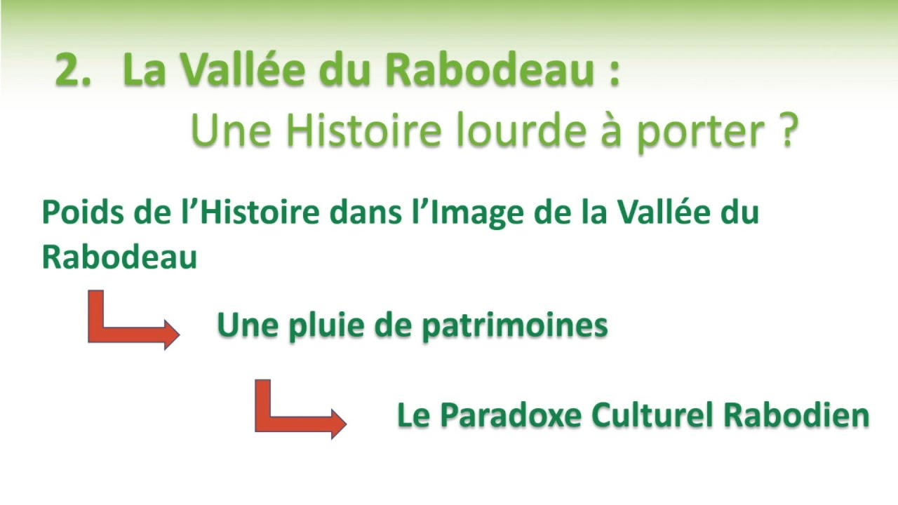 2 La Vallée du Rabodeau : "idées reçues et réalité"