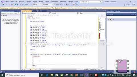 Programacion en Visual Basic Video03/ Variables, Constantes y Operadores/..