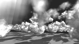 A computer simulation of scattered clouds