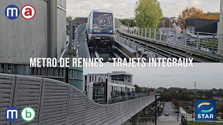 [STAR] Cab Ride métro de Rennes - Trajets intégraux ! - 4K