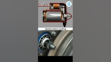 How Starter Motor Work ?🤔⚙️ #shorts #motor #work #starter #mechanical