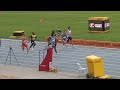 MEN'S 100M SEMI-FINAL AT THE WORLD ATHLETICS U20: BOTSWANA'S LETSILE TEBOGO WINS.