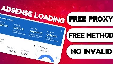 Adsense loading method with unlimited free proxy || safest adsense loading method 2025