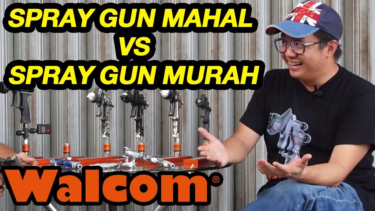 SPRAY GUN MAHAL VS SPRAY GUN MURAH. TEKNOLOGI HTE YouTube