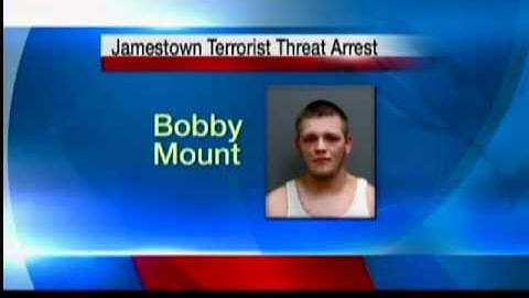 Jamestown man makes terroristic threat