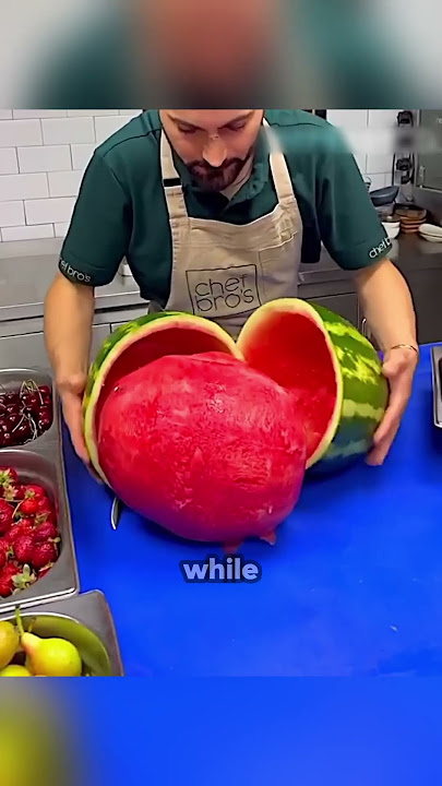 A Genius Method to Cut a Watermelon