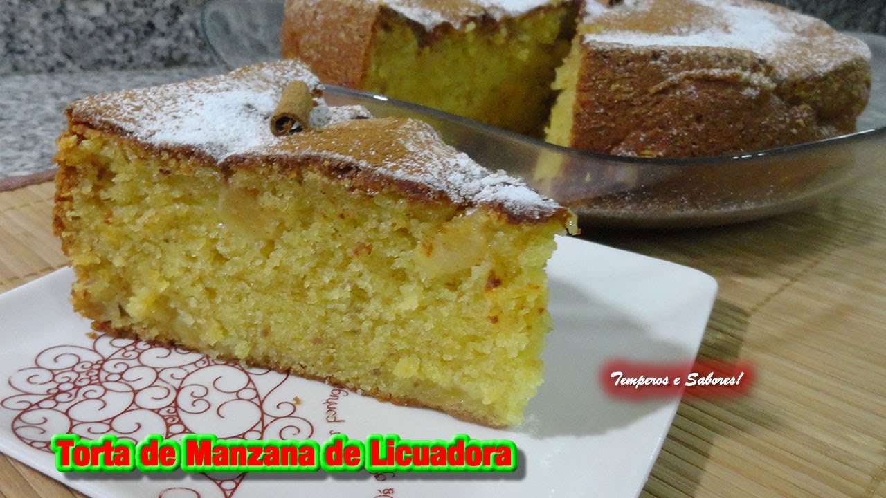 TORTA DE MANZANA DE LICUADORA receta facilita