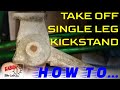 How To Take Off Center Mount Single Leg Kickstand On Vintage Bike