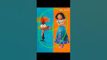Anxiety Inside Out 2 mixing with Mirabel Encanto #mixingcharacters #mixing #aiart #shorts