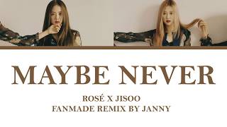 ROSÉ x JISOO - 'MAYBE NEVER' (Color Lyrics Eng/Rom/Han) Resimi