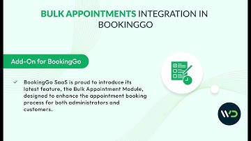 Managing Bulk Appointments with this User Friendly Add-on | BookingGo SaaS | Step-by-Step Guide