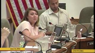 Eau Claire City Council Meeting - June 13-14, 2016