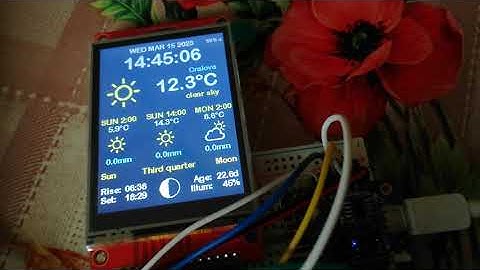 ESP8266 Weather Station Color