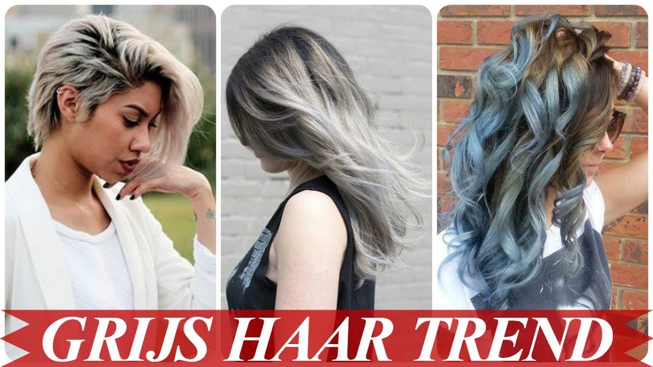 Hedendaags Hippe kapsels grijs ombre haar - YouTube UY-13