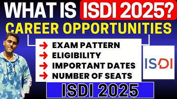 ISDI Challenge 2025 Complete Details - Eligibility & Pattern, Application, Dates, Syllabus