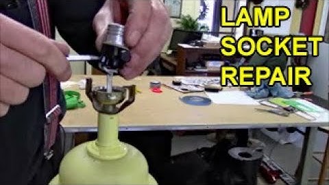 Lamp Repair, Fix Socket, Replace Cord, Overheating Damages Wiring