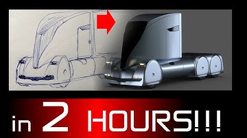 #394 concept car quick modeling - vehicle 032 part 1 - 4x timelapse