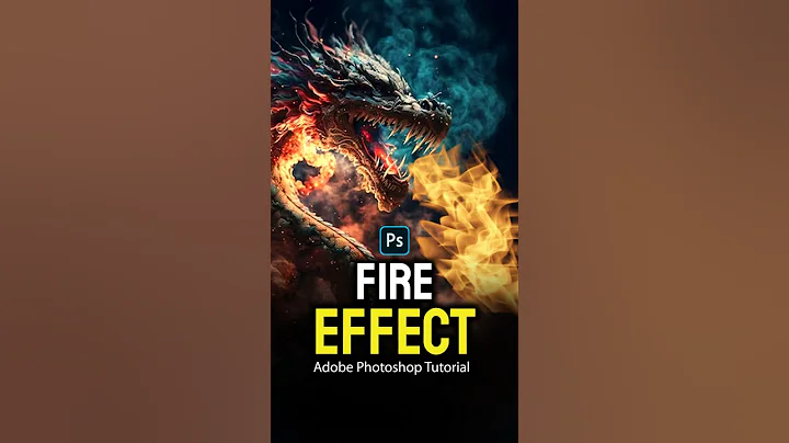 How to Add Fire Effect in Photoshop #shorts