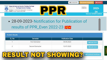 Finally MAKAUT PPR Result Published But Result Not Showing | Check Now