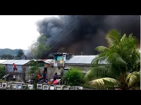 Fire in Sitio Baho A. Lopez Labangon Cebu City Philippines - YouTube