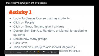 Let's Get Together in Groups and Peer Reviews in Canvas