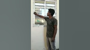 Aluminium sliding window 2 track #fabrication #design #trending #youtubeshorts #aluminium #shorts
