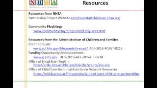 Webinar: Budgeting for Early Head Start Child Care Partnerships