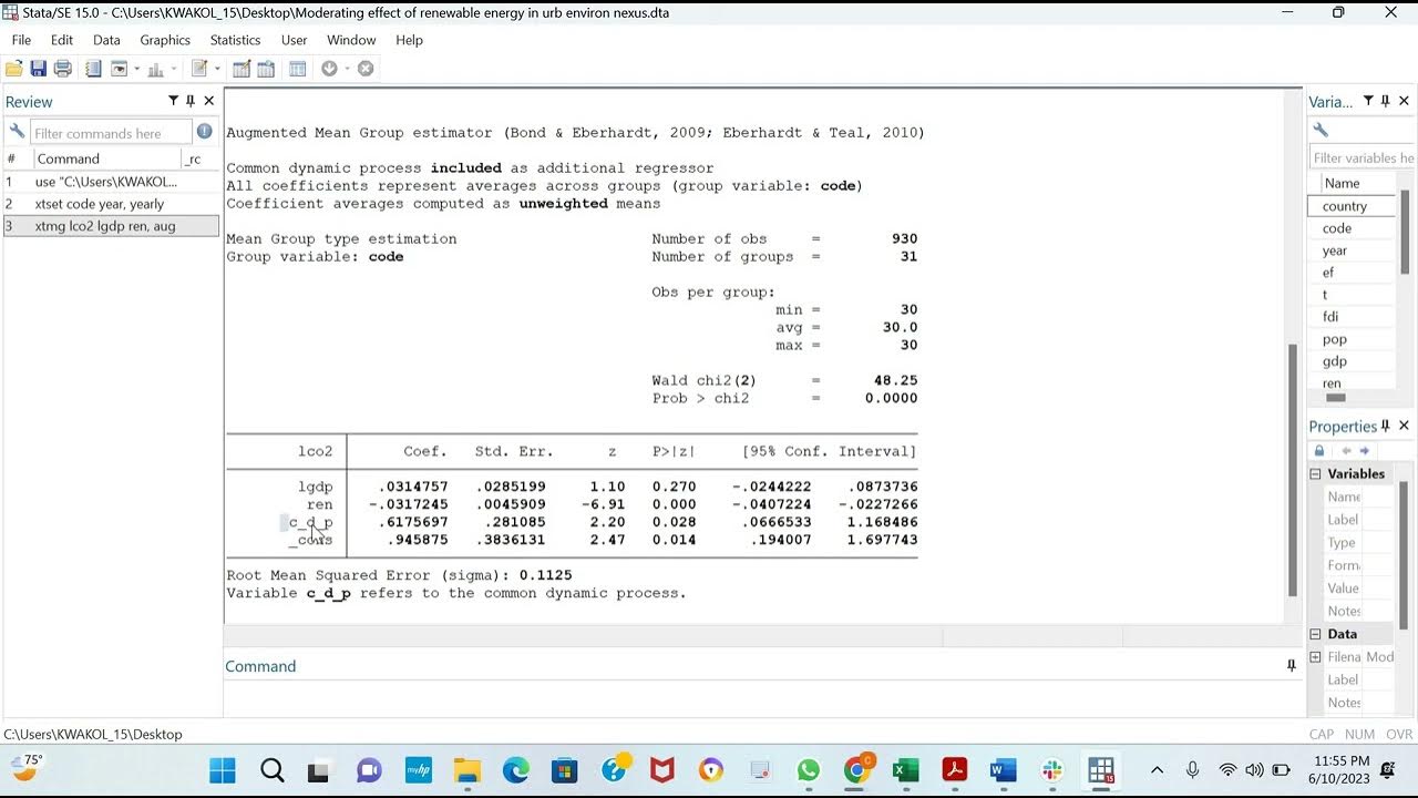 Augmented Mean Group (AMG) and Common Correlated Effect Mean Group