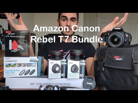 Canon Rebel T7 Amazon Bundle Review