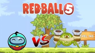 Red Ball 5 Gameplay Part 8 - Level 121 to Level 140 | Mobile GTV