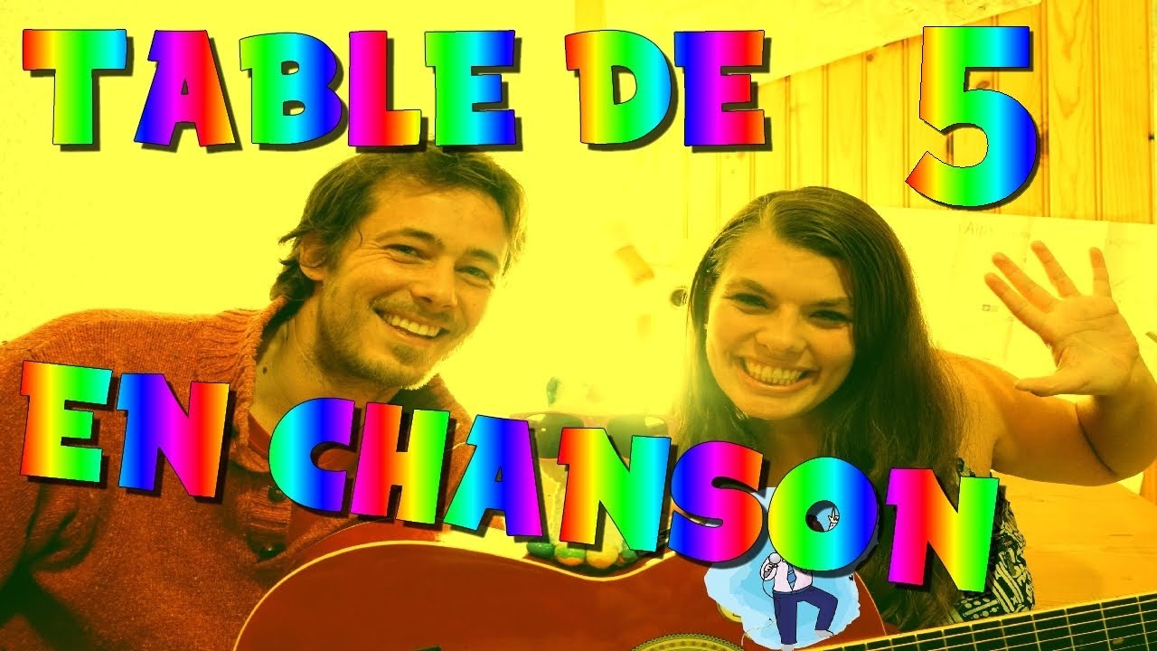 TABLE DE MULTIPLICATION de 5 en MUSIQUE 🎤