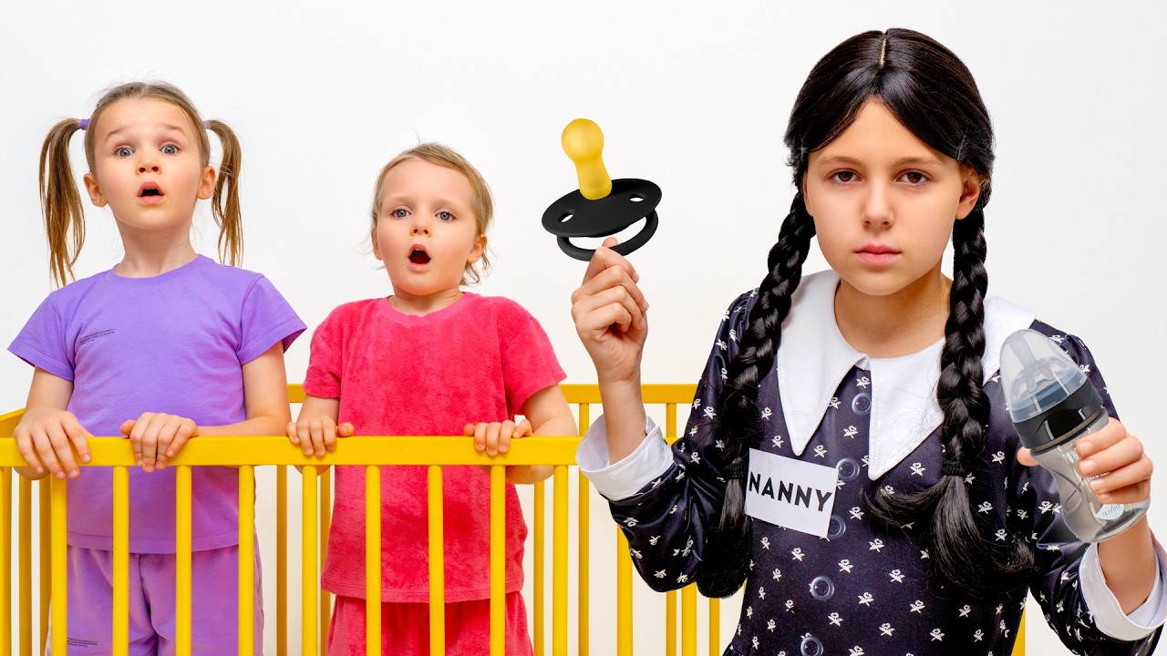 Когда Уэнсдей становится вашей няней! 🖤😂 Детская веселая история