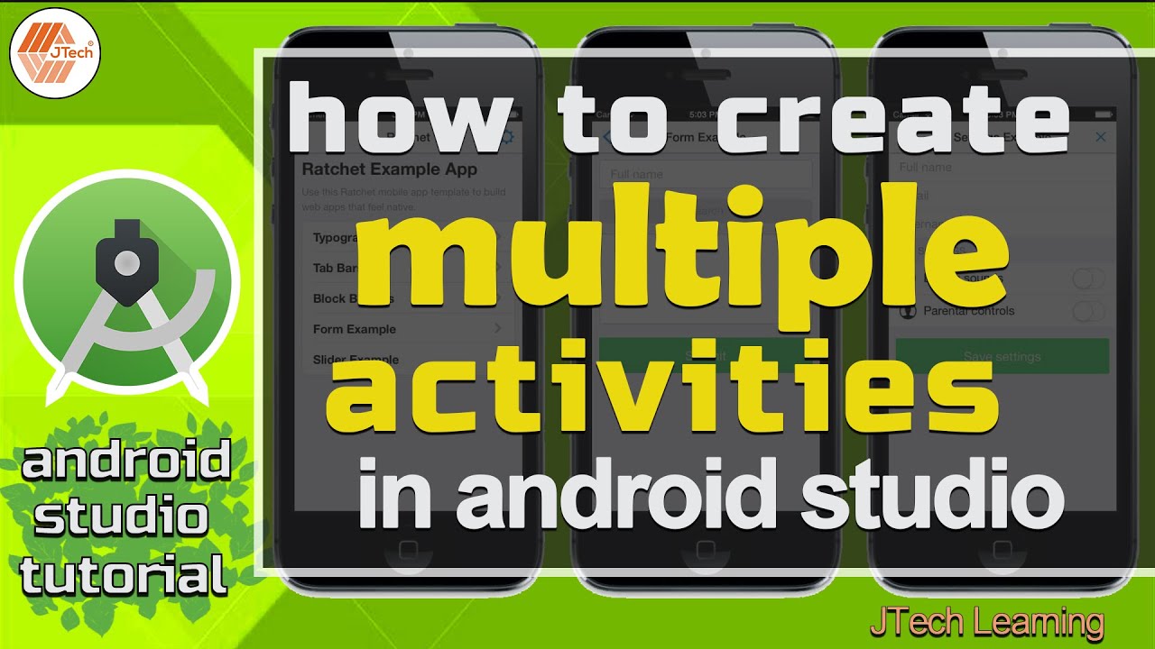 How to Create Multiple Activities in Android Studio | Activities in Android  Studio | JTech Learning - YouTube