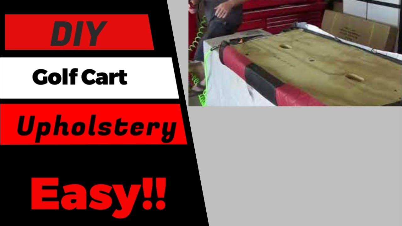 DIY Golf Cart Seat Upholstery!! YouTube