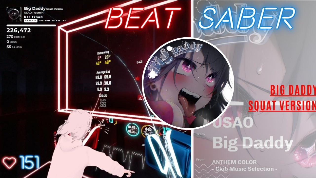 【Fitbeat】Big Daddy Squat Version / USAO【BeatSaber/ビートセイバー】
