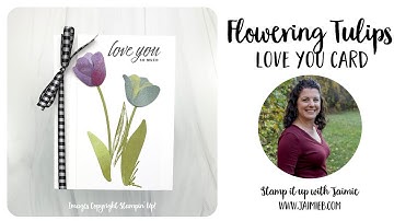 Flowering Tulips Live Card Tutorial