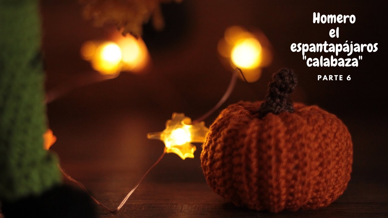 Calabaza de otoño Homero el espantapájaros