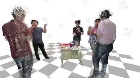 Point Cloud Data from the CMU Panoptic Studio (160906_pizza1)