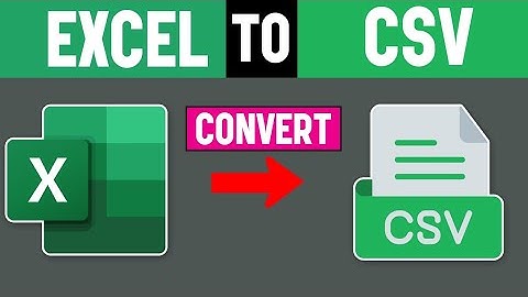 Excel 파일을 CSV 파일로 변환하는 방법 | XLSX 파일을 CSV로 저장