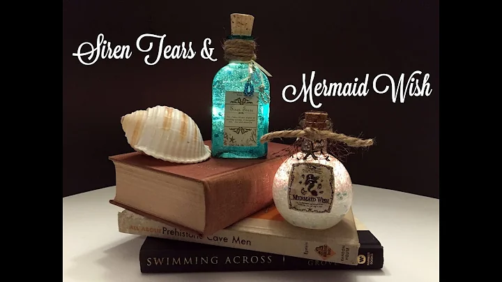 Siren Tears & Mermaid Wish : DIY Potion Bottles : Halloween Prop (Harry Potter Inspired)