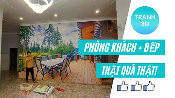 Tranh Dán Tường Phòng Khách 3D Đẹp - Biến Hóa Không Gian Sống | Xưởng Tranh Tân Thành